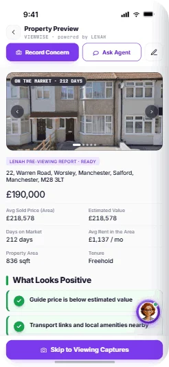 A ViewWise property report preview